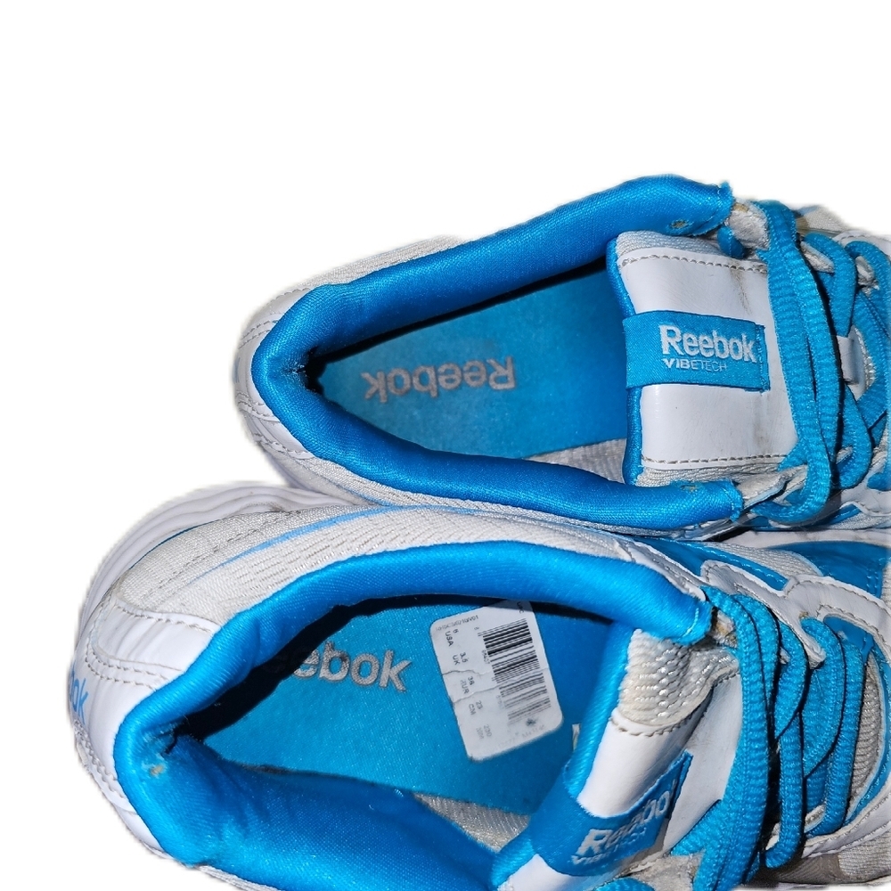 REEBOK VIBETECH Womens Running Training‎ Shoes Size 6 White/Blue - Picture 6 of 8